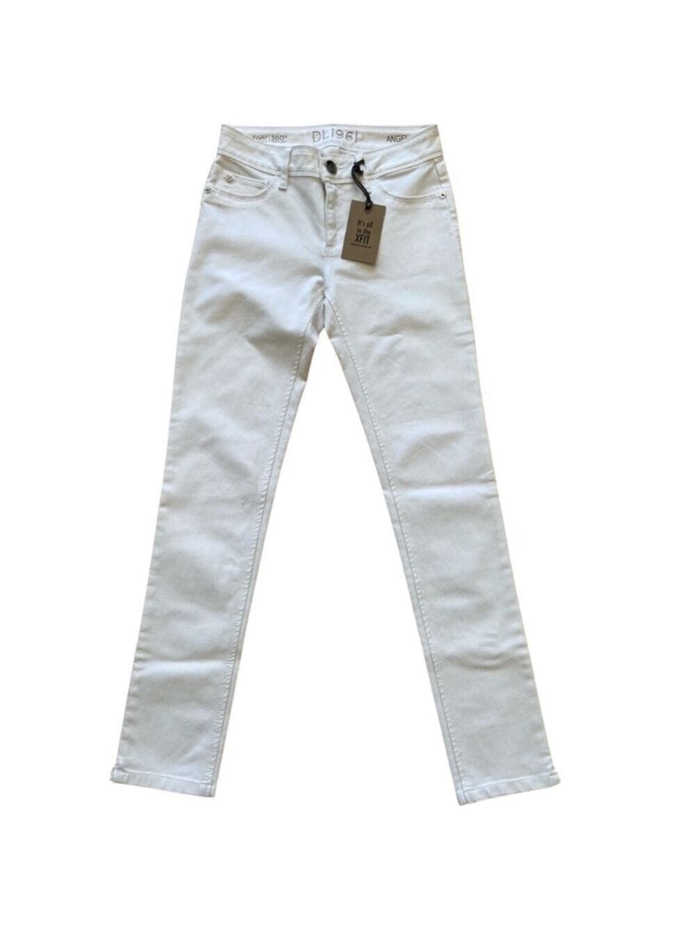 DL1961 jeans écru White Angel Mid Rise skinny Ankle milk X fit 4 ways stretch 24